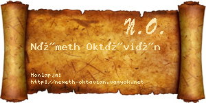 Németh Oktávián névjegykártya